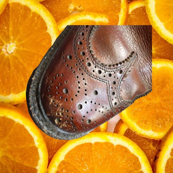 Crown Imperial Brown Leather Oxfords Size 8D - Picture 5 of 10